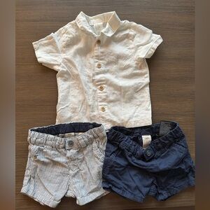 H&M newborn boys outfit set